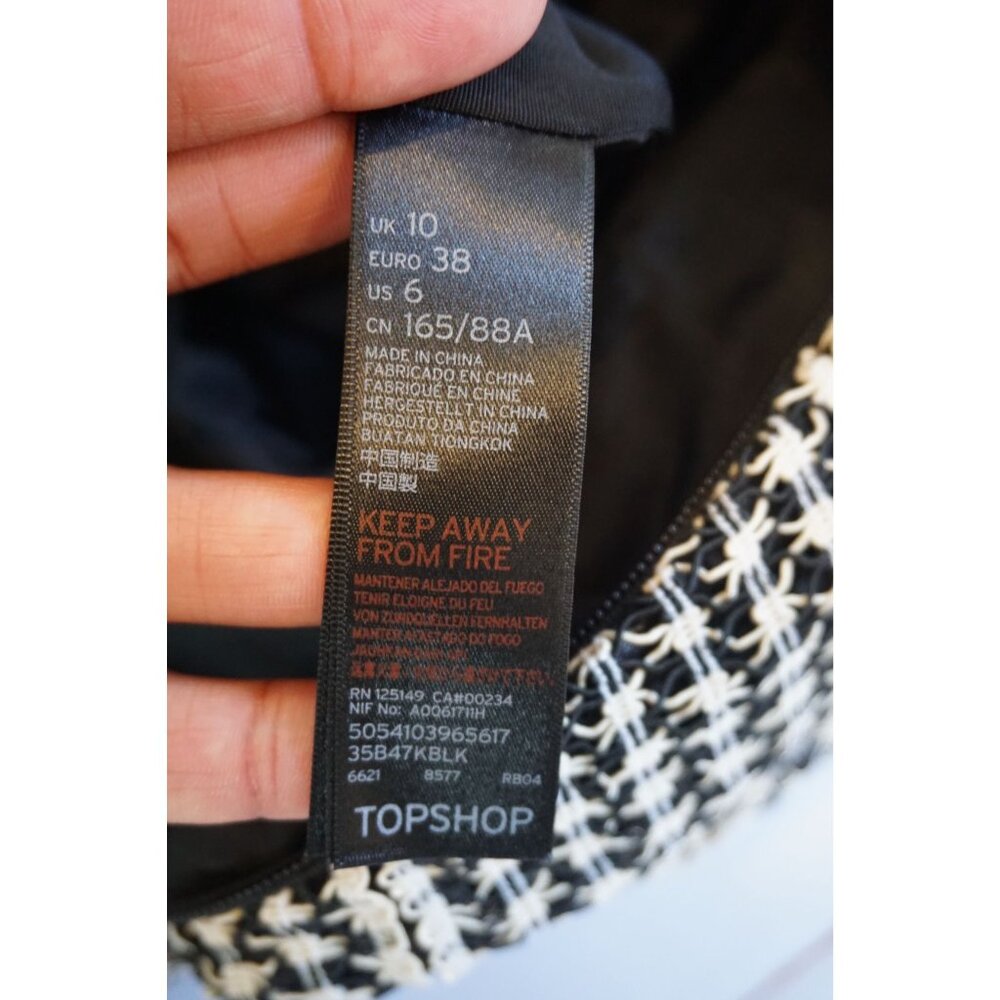 Topshop Long Sleeve Net/Mesh Bandage Bodycon Dress - Size US 6 - Picture 5 of 7